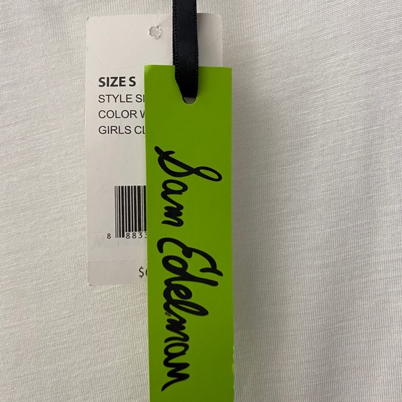 Sam Edelman Top Womens Small Beige Sleeveless Gold Chain Detail Blouse Shirt - Picture 7 of 12